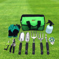 KOGEEK 11 Pieces Heavy-Duty Garden Tool Set Gardening Tool Kit with Trowel Transplanter Hand Rake Cultivator Weeder Pruning Shears Pruner Spraying Bottle Gloves Twist Tie.