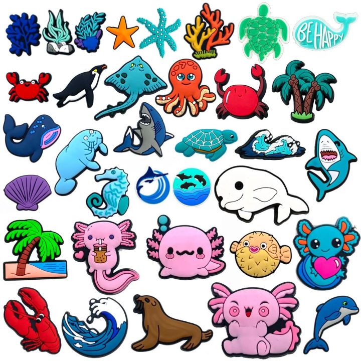 Sea Animal Collection Whale Shark Shoe Croc Charms for Clogs