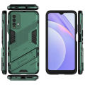 Lenuo Punk-Casing For Xiaomi Redmi 9T / Redmi 9 Power Back Cover Eight-Color Anti-Fall And Anti-Slip Phone Bracket Lens Protection Cover Lovers Case. 