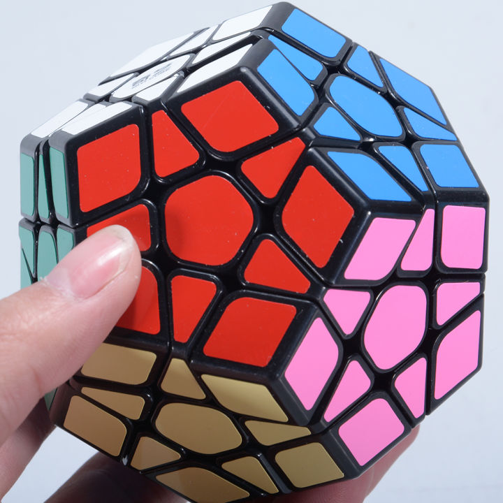 3x3%20Megaminx%20Sticker%20Magic%20Cube%20Dodecahedron%20Speed%20Cubes%20Brain%20Teaser%20Puzzle%20Toy%20Style:Black%20bottom%20-%20Image%204