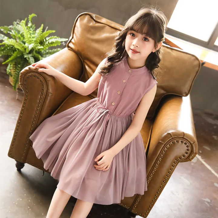 Girls'%20Dress%20Summer%20Pure%20Cotton%20Children's%20Skirt%20Teen%20Girl's%20Clothing%20Sweet%20Tulle%20Skirt%20Baby%20Girl%20Summer%20Dress%20Trendy%20-%20Image%206