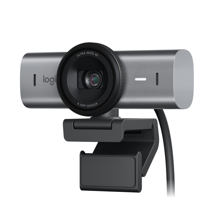 Logitech MX Brio Ultra HD 4K Streaming Webcam, 1080p at 60 FPS, USB-C, Webcam Cover, Works with Microsoft Teams, Zoom, Google Meet