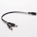 5.5 X 2.1mm Cctv Camera 1 Female To 2 Male Dc 12v Power Splitter Cable Adapter.