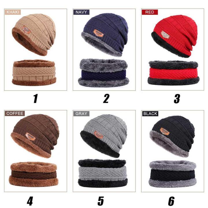 2PCS%20Men%20Beanie%20Hat%20Scarf%20Set,%20Winter%20Soft%20Warm%20Wool%20Lined%20Thick%20Knitted%20Lining%20Cap+Circle%20Scarf%20Kit,%20For%20Men&Women%20-%20Image%204