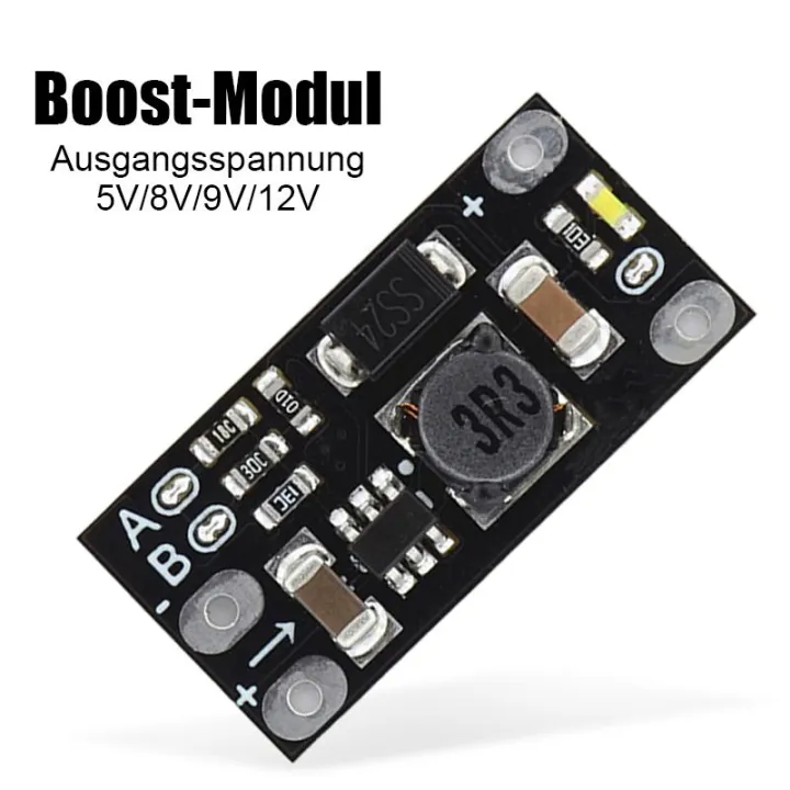 Mini Voltage Converter Step Up Module 1.5A Multi Function Mini Boost Module 3.7V to 5V 8V 9V 12V Step Up Board Adapters 5V 8V 9V 12V Fixed Output Power Boost Module