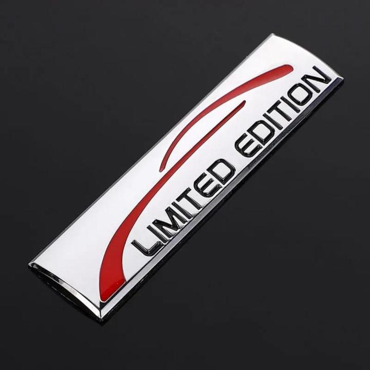 Limited Edition 3D Car Sticker Chrome Metal Emblem Badge