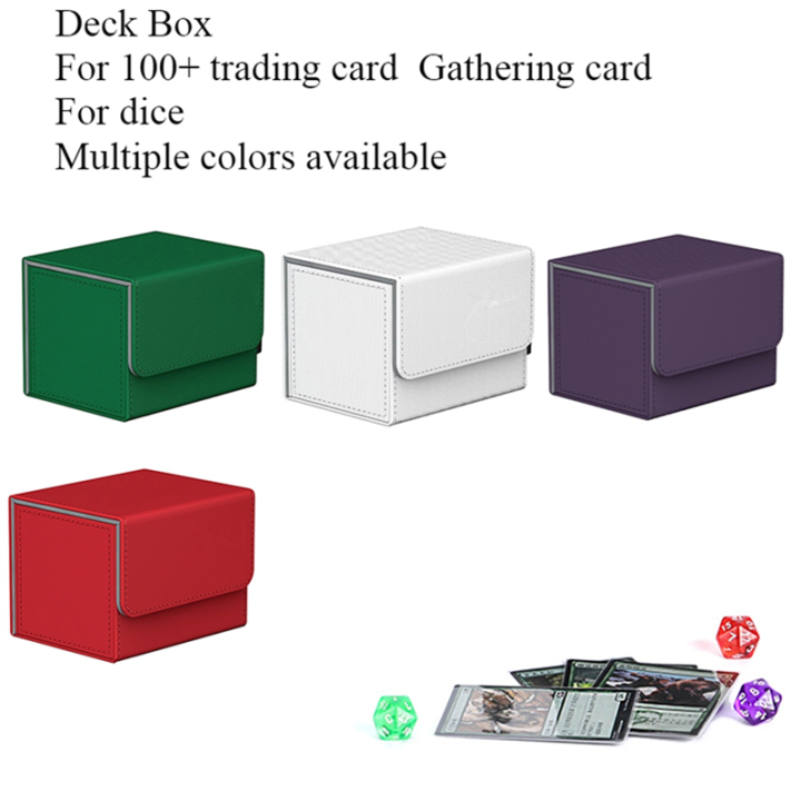 100+%20Trading%20Card%20Deck%20Box%20Game%20Card%20Case%20Protector%20Red%20-%20Image%203