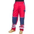 High Visibility Reflective Pants Elastic Waist Work Pants Lightweight Breathable Male Long Cargo Trousers for Spring and Autnmn. 