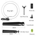 10inch Mini Selfie LED Video Ring Light Lamp With Table Tripod For YouTube Phone Live Photo Photography Studio.