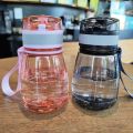 400ml Mini Big Belly Cup Plastic Water Bottle with Straws Sports Water Bottle Portable Leakproof Water Cup Student Girl Gift.