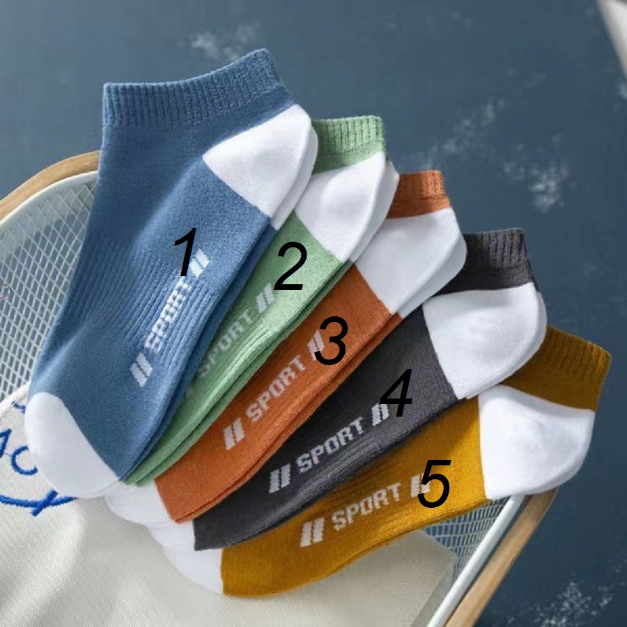 Multicolor China Muja Solid Casual Sport Socks for Men - Available in 4 Pairs & 5 Pairs Sets