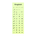 【FUPANG】English Luminous Keyboard Stickers Letter Alphabet Layout Sticker Laptop Desktop PC Key Dustproof Film. 