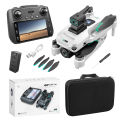 (REMOTE DIPLAY) 5G WIFI FPV G.P.S Drone Drone 4K HD Dual Cameras Obstacle Avoidance LED Large Screen Remote RC Drone DSB. 