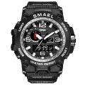 Smael 1545 Men's Watch Dual Time Analog Digital Quartz Waterproof 50M. 