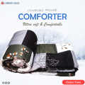 Comforthouse Exclusive Lightweight King Comforter - Soft and Comfortable Bedding.