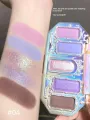 Flower Knows Makeup Moonlight Mermaid Eyeshadow Palette 5-Color Matte Shimmer Chameleon Women Beauty Eye Shadow Flowers Know. 