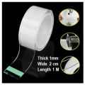 NANO TAPE-1m, 3cm wide clear nano double sided adhesive tape.