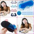 1pcs Cold sleeping eye mask with cooling gel pad. 