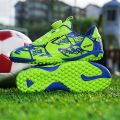 Children's Football Shoes Boy TF Broken Nail Sports Brush Shoe Breathable Elementary School Student Rotating Button Outdoor Training Shoes Boy. 