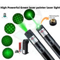 Laser Pointer Light Rechargeable Green Adjustable Burn Match Light goes up to the plane. 