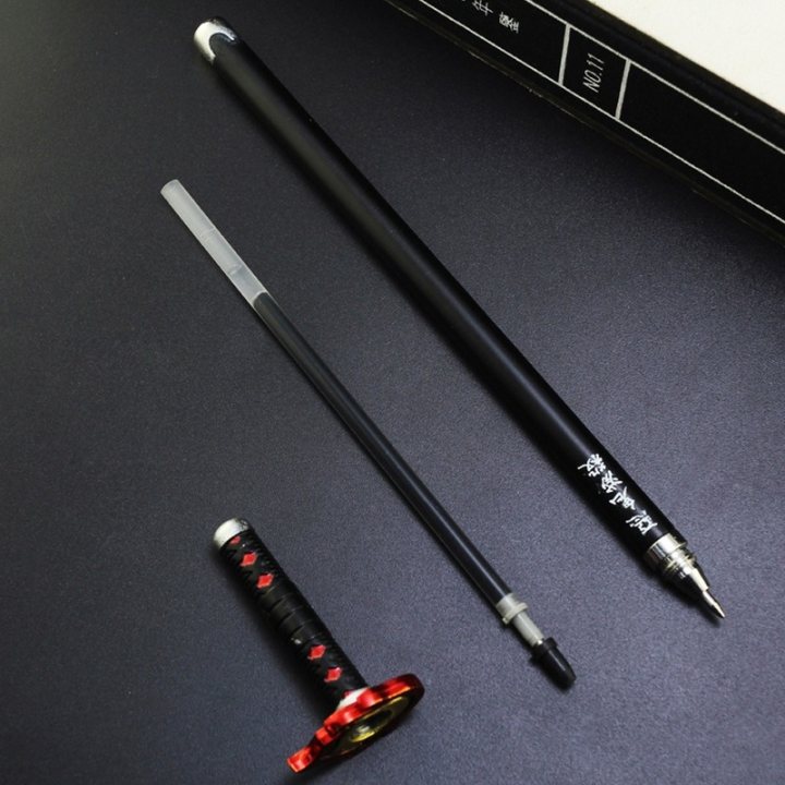 Anime%20Demon%20Slayer%20Gel%20Pen%200.5mm%20Black%20Ink%20Refill%20Writing%20Pen%20School%20Stationery%20Supplies%20Kimetsu%20No%20Yaiba%20Shapewear%20-%20Image%206