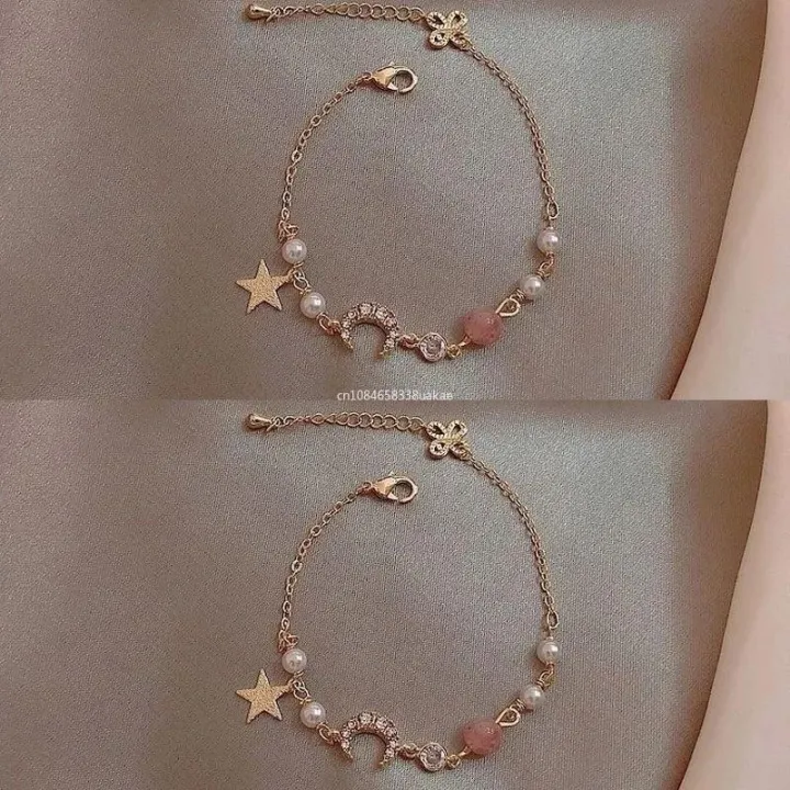 Korean%20Fashion%20Cute%20Star%20Moon%20Bracelets%20for%20Women%20Colorful%20Natural%20Stone%20Zircon%20Adjustable%20Pearl%20Chain%20Bracelet%20Wedding%20Jewelry%20-%20Image%203