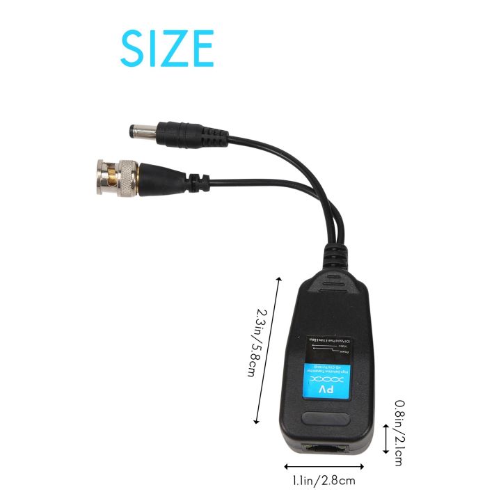2X%20HD-CVI/TVI/AHD%20Passive%20Video%20Balun%20with%20Power%20Connector%20-%20Image%203