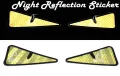 Angry Eyes Reflective  Stickers And Decals. 