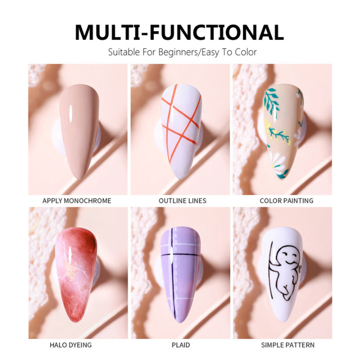 CHUNSHU%206pcs/kit%20Painting%20Gel%20Nail%20Gel%20Polish%20Professional%205ml%20Nail%20Paint%20Color%20Gel%20Polish%20For%20Nails%20Art%20Soak%20Off%20UV%20LED%20Varnish%20-%20Image%206