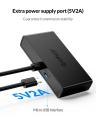 USB HUB 4 Port USB 3.0 Hub Splitter With 5V Micro USB Power Port 30cm cable Multiple for Computer Laptop PC Accessories(USB HUB 30CM).