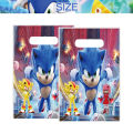 Kit Sonic Party Supplies Boys Birthday Party Paper Tableware Set Paper Plate Cup Napkins Baby Shower Decorations Sonic Gift Bags MuXiaRe. 