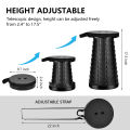 Folding Stool Telescopic Chair Adults Kids Retractable Chair Collapsible Stool for Indoor Outdoor Camping Fishing Hiking. 