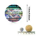 280/580pcs Circular tamper proof hologram stickers custom warranty seal sticker Genuine security label with Unique serial number. 