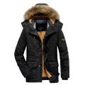 Deepsence Men's Winter Fleece Warm Hooded Parka Jacket Jacket Men's Fall Coat Thicken Windproof Pocket Parka Men. 
