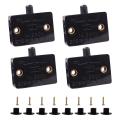 4 Pcs Cabinet Door Switch Cabinet Lamp Switch Drawers Open on Close Door Applicable to 12V 24V 110V Black. 