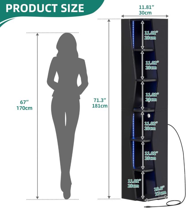 Furnisha%20Craft%206%20Tier%20Corner%20Shelf%20with%20LED%20Light%20Modern%20Display%20Shelves%20Free%20Standing%20Shelving%20Unit%20with%20Storage%20for%20Bedroom,%20Living%20Room,%20Home%20Office,%2072/12%20-%20Image%205
