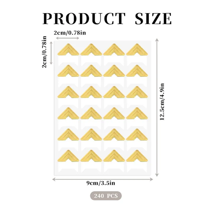 NCANRUI%20240%20Pieces%20Photo%20Corners%20for%20Scrapbooking,%20Gold%20Photo%20Corner%20Stickers,%20Self-Adhesive%20Photo%20Mounting%20Corners,Silver%20-%20Image%204