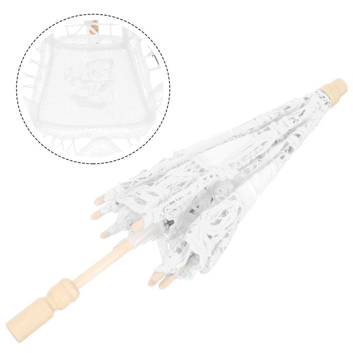 Embroidery%20Lace%20Umbrella%20Umbrellas%20for%20Rain%20Decorative%20Silk%20Cloth%20Fancy%20Parasols%20Girl%20Wood%20Girls%20Bride%20Kids%20-%20Image%203
