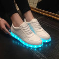 【selevn roind】 Comemore 2023 Adult Unisex Womens Mens Kid Luminous Sneakers Glowing USB Charge Boys LED Colorful Light-up Shoes Girls Footwear. 