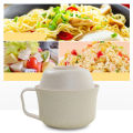 【Amnber Berry Mall】1Pcs/Set Noodles Bowl with Lid Wheat Straw Style Soup Ramen Microwaveable Set. 