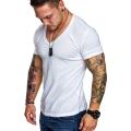 Solid Color Short Sleeve T Shirts Men Summer Raglan T-shirt Fashion Hop Top Tees Simple Style BlaShirt. 
