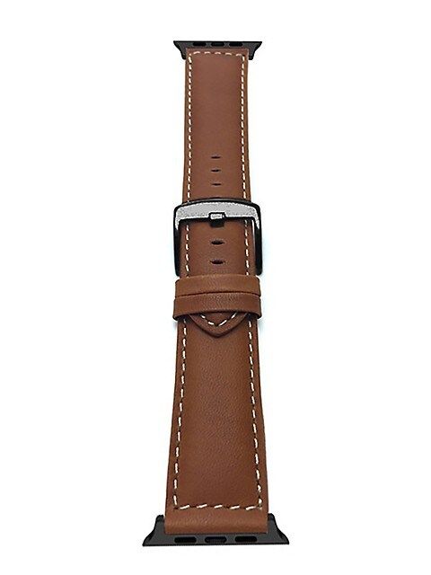 Leather%20Watchband%20Soft%20Material%20Watch%20Band%20Wrist%20Strap%2042mm/44mm/45mm/49mm%20With%20Silver%20Stainless%20Steel%20Buckle%20-%20Image%202