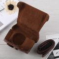 Full Body Camera PU Leather Case Bag with Strap for Canon G16. 