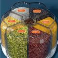 Rice Dispenser Large Food Storage Container 360° Rotating Rice Barrels Sealed Cereal Box Grain Tank Kitchen Storage Container.