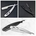 Professional Manual Shaver Straight Edge Stainless Steel Barber Razor Men Folding Shaving Shave Beard Cutter with Blade. 