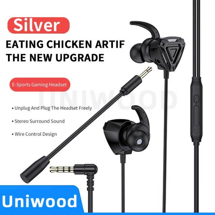 【Youyi】In Earphone Gaming Headset 32 ohm Hight Sound Quality 1.2m Wire Control Earphone with Mic
