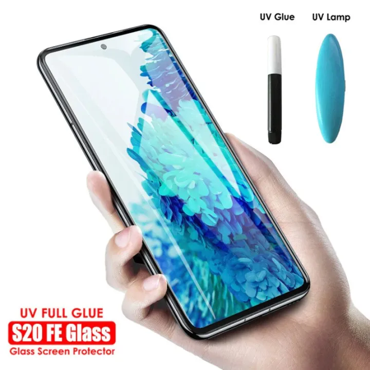 Samsung%20Galaxy%20S8%20/%20S8%20Plus%20/%20S9%20/%20S9%20Plus%20/%20S10%20/%20S10%20Plus%20/%20S%2010%20E%20/%20S11%20/%20S11%20Plus%20/%20S20%20/%20S20%20Plus%20/%20S20%20Ultra%20/%20S20%20FE%20UV%20Light%20Adhesive%20Tempered%20Glass%20Screen%20Protector%20-Transparent%20-%20Image%203