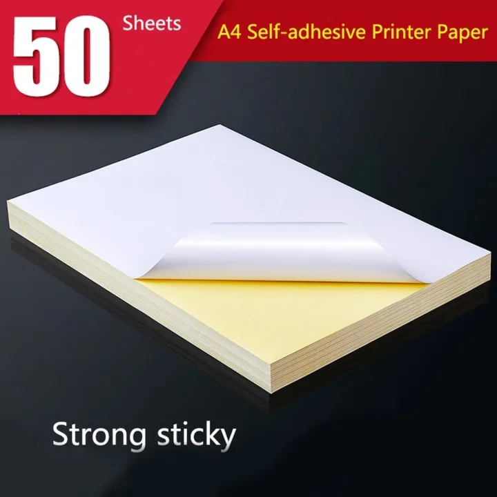 Glossy Self-Adhesive Sticker Label Paper for Inkjet & Laser Printer ...