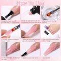 LILYCUTE 15ML Quick Nail Extension Gel Glitter Pink Vernis Semi Permanent UV Gel Nail Polish Nail Art Prolong Construction Gel.