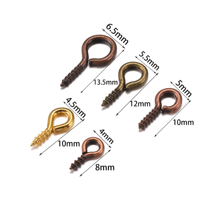 200pcs%20Small%20Tiny%20Mini%20Eye%20Pins%20Eyepins%20Hooks%20Eyelets%20Screw%20Threaded%20Gold%20Silver%20Clasps%20Hooks%20Jewelry%20Findings%20For%20Making%20DIY%20-%20Image%202